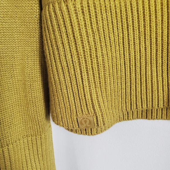 Lululemon 🍋 Cashlu Boxy Crewneck Sweater Auric Gold Size Medium (8) - Picture 3 of 16